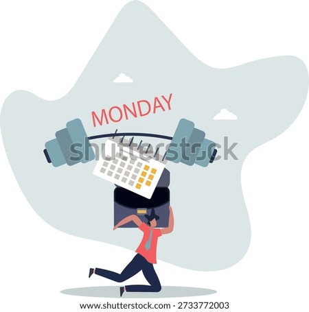 A tough Monday for a working man who doesn't want to go to work.
