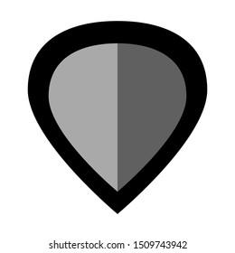 tough shield logo icon isolated on white background. vector illustration
