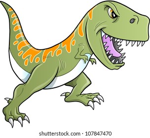 Tough Tyrannosaurus Dinosaur Vector Illustration