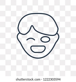 Tough vector outline icon isolated on transparent background, high quality linear Tough transparency concept can be used web and mobile