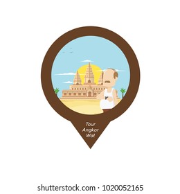 Tour Angkor Wat Pin Map