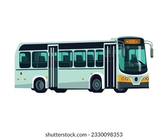 Tour bus design illustration over white