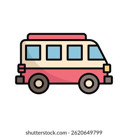 ícone do barramento tour vetor modelo de design simples e limpo