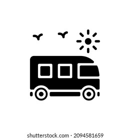 TOUR BUS icon in vector. Logotype