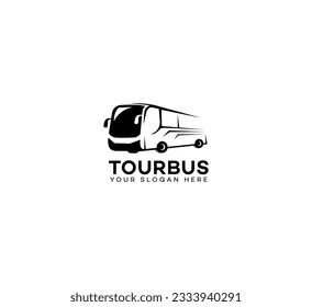 tour bus logo icon vector design