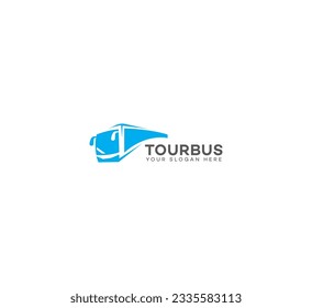 tour bus logo icon vector design