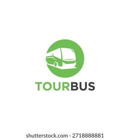 Tour Bus Logo Vector Simple Minimalista