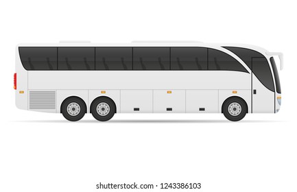 tour city bus stock vector illustration isolated on white background