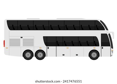 gráfico vectorial del bus de la ciudad turística aislado en fondo blanco