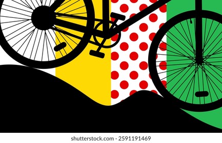 Tour de France inspired Bicycle Art	