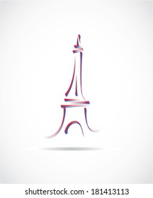 tour eiffel vector