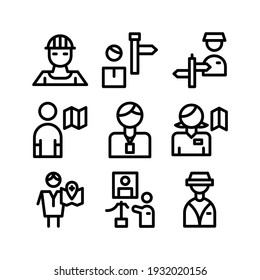 tour guide icon or logo isolated sign symbol vector illustration - Collection of high quality black style vector icons
