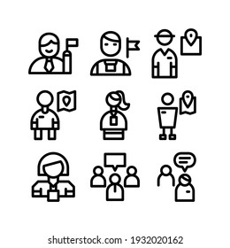 tour guide icon or logo isolated sign symbol vector illustration - Collection of high quality black style vector icons
