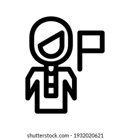 tour guide icon or logo isolated sign symbol vector illustration - high quality black style vector icons
