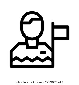 tour guide icon or logo isolated sign symbol vector illustration - high quality black style vector icons
