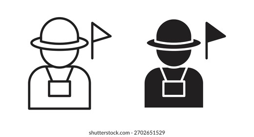 Icono de guía turística para Diseño web, App móviles