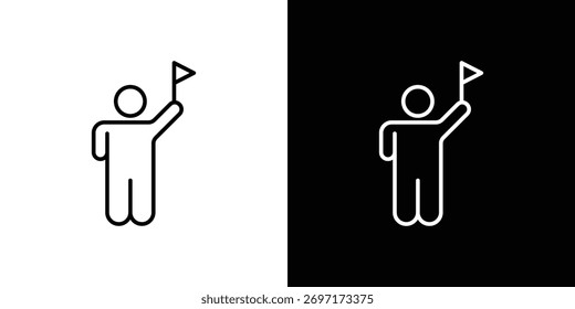 Icono de la gente de la guía turística para el logotipo de la Plantilla, diseños del Vector.