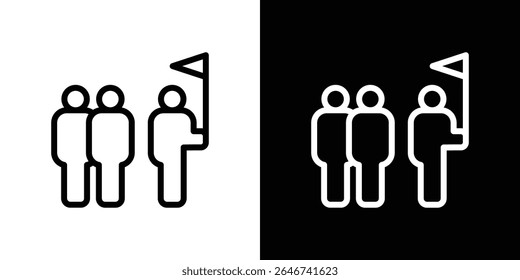 Tour guide people icon vector simple element illustration editable