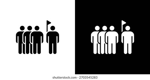 Tour guide people icon. Vector illustration. Flat design.