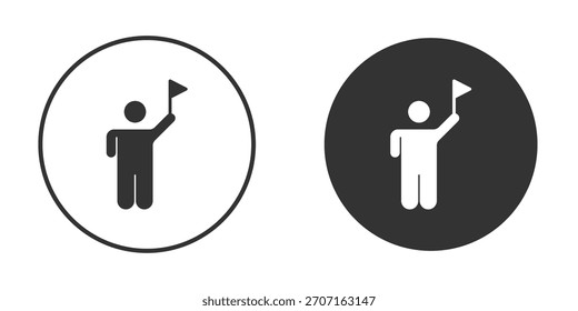 Icono de la gente de la guía turística para el diseño del Sitio web, logotipo para el Web y los App.