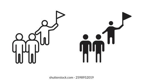 Tour guide people vector line icon illustration collection.