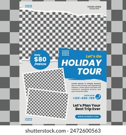 tour and holiday flyer design template tour and travel agency layout design
