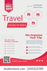 its tour or travel agency flyer ,