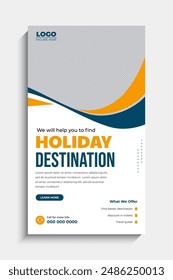 Tour and Travel Agency Social Media Story Template Design