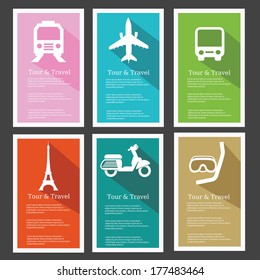 Tour & travel Banners,vector