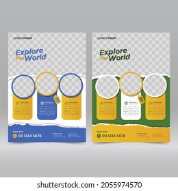  Tour and Travel flyer design template