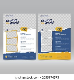  Tour and Travel flyer design template