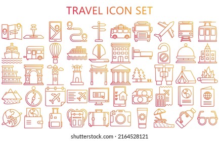 Tour and travel icon set. Contains such Icons as World Map, Connections, Global Business. Used for modern concepts, web, UI, UX kit and applications. vector EPS 10 ready to convert to SVG. svg