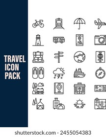 Tour and travel icon set. Travel and tour icons set. Tourism vector icon