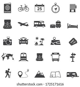 Tour And Travel Icon Set,  Transport Icon For Web And Mobile App. Vector Illustration