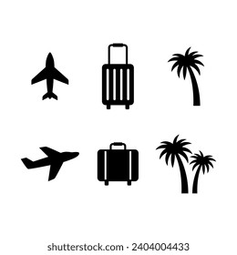 Icono de recorrido e ilustración vectorial