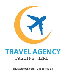 tour and travel logo. airplane icon vector design