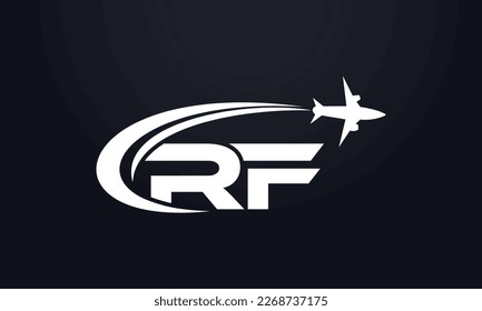 Tour and travel logo design, Airline agency symbol and aviation company monogram vector