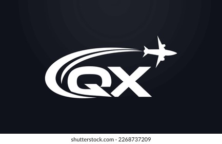 Tour and travel logo design, Airline agency symbol and aviation company monogram vector