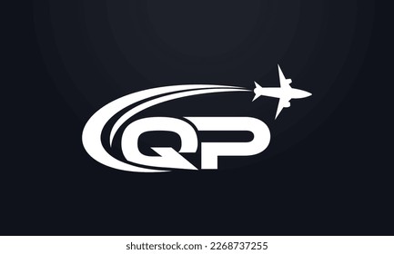 Tour and travel logo design, Airline agency symbol and aviation company monogram vector