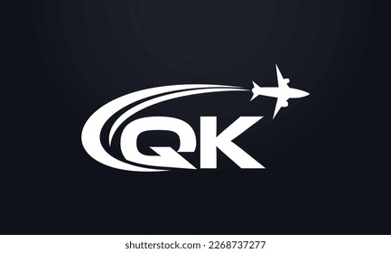 Tour and travel logo design, Airline agency symbol and aviation company monogram vector
