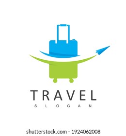 Tour And Travel Logo Design Template, Fast Move Travel Bag