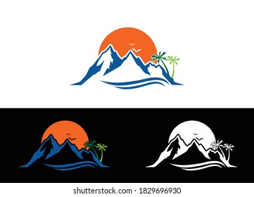 Tour & Travel Logo or Icon Design Vector Template