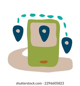 Tour and travel outline icon set vector illustration