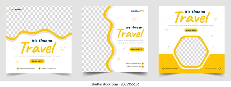 Tour And Travel Social Media Post Banner Design Template. Travel Social Media Post Banner. Tour Social Media Post Banner Design.