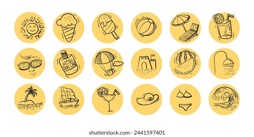 Tour, travel, vacation icon outline set vector illustration.