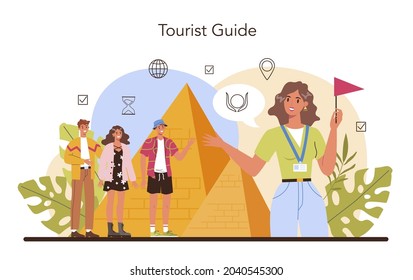 tourist guide clipart