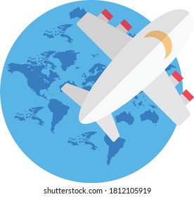 tour vector flat color icon 