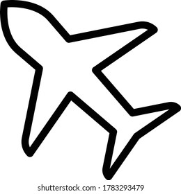 icono de línea delgada del vector de recorrido 