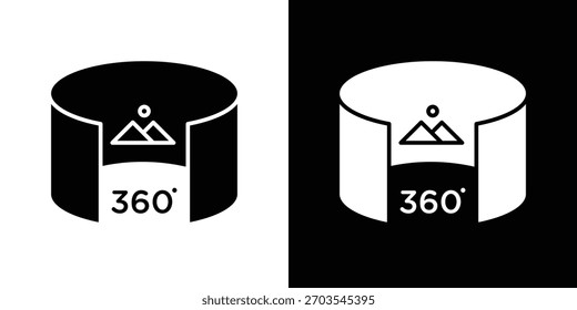 Tour virtual icon. Vector illustration. Flat design.