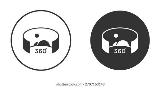 Tour virtual icon for website design, logo for web and apps.